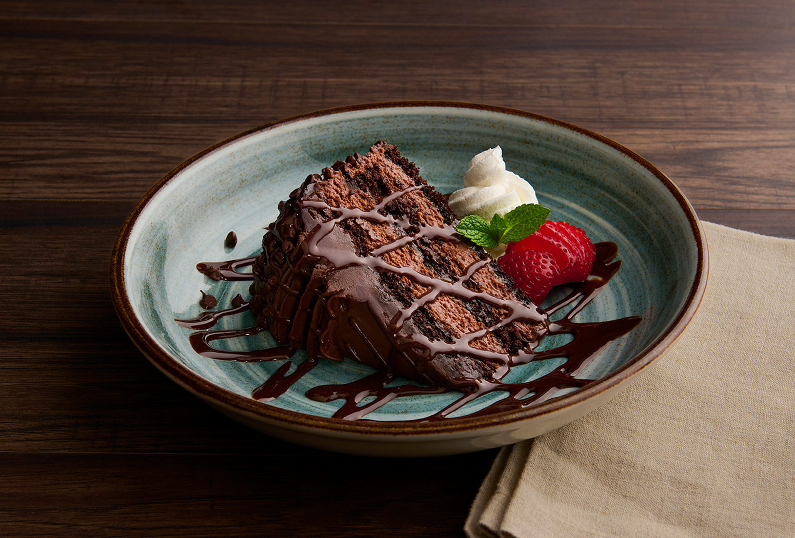 Triple Layer Chocolate Cake